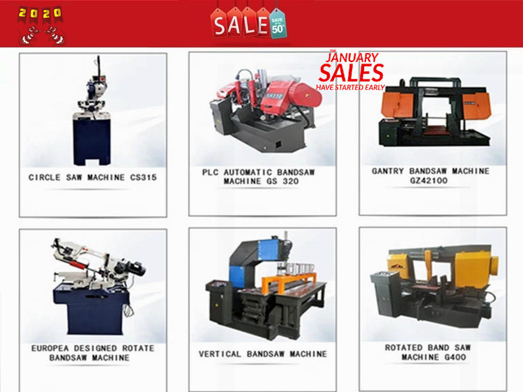 Metal band saw machine in  Lowest Discount for New Year